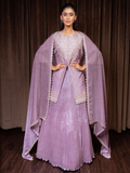 Lilac Zardozi Hand Lehenga Set