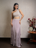 Off Shoulder Indo Western Lehenga Set