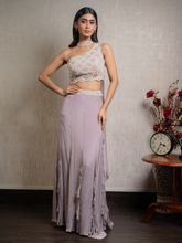 Off Shoulder Indo Western Lehenga Set
