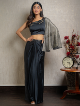 Black Off Shoulder Indo Western
