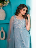 Coloured Sequins Layered Garara Suit Set