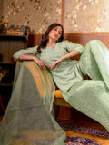 Pure Pearl Geometric Design Garara Suit set