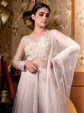 Cutdana Pearl Sheer Anarkali Suit Set