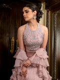 Zardosi Halter Layer Ghagra Set