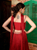 Zardosi Crushed Ghagra Set