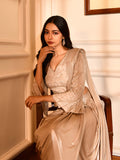 Cutdana Sequins Shimmer Stitched Saree