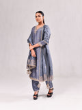 Gota Patti Straight Suit Silk Dupatta Set