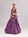 Pearl Cutdana Spagetti Blouse Ghagra Set
