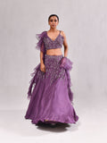 Pearl Cutdana Spagetti Blouse Ghagra Set