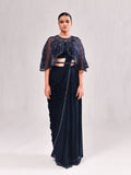 Cutdana Cape Stitched Saree
