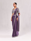 Cutdana Sequined Stitched Saree