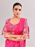 Zardosi Floral Jaal Stitched Saree