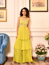 Cutdana Pearl Crushed Peplum