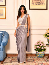 Cutdana Sequins Full Embroidered Stitched Saree