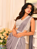 Cutdana Sequins Full Embroidered Stitched Saree
