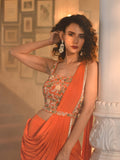 Suta Zardosi Ruffle Pant Drape Indo