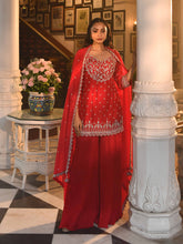 Zardosi Crushed Garara Suit Set
