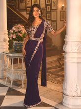 Suta Zardosi Floral Stitched Saree