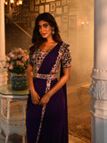 Suta Zardosi Floral Stitched Saree