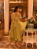 Golden Dori Sheer Anarkali Suit Set