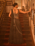 Cutdana Silver Pant Drape Indo