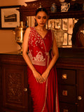 Silver Zardosi Jacket Stitched Saree