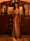 Silver Zardosi Cutdana Anarkali Suit