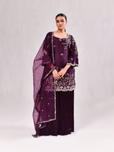 Zardosi Floral Jaal Garara Suit Set