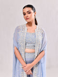 Pearl Cutdana White Embroidery Floral Indo