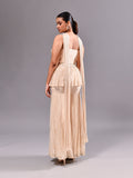 Sequins Pleated Peplum Pant Indo
