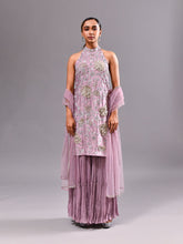 Sequins Thread Halter Suit Set