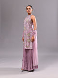 Sequins Thread Halter Suit Set