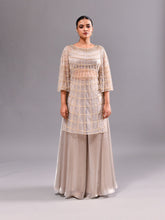 Stone Sequins Sheer Indo Suit