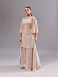 Stone Sequins Sheer Indo Suit