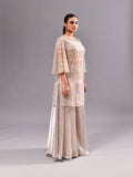 Stone Sequins Sheer Indo Suit