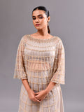 Stone Sequins Sheer Indo Suit