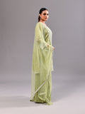 White Embroidered Crushed Garara Suit Set