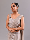 Sequins Multi Colour Stitched Saree