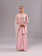 Cutdana Pearl Textured Work Circular Garara Suit Set