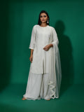 Coloured Pearl Sharara Suit Set
