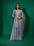 Mirror Stone Sharara Suit Set