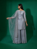 Mirror Stone Sharara Suit Set