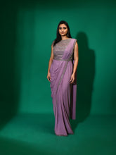 Cutdana Geometric Design Stitched Saree