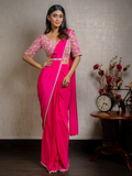 Rani Thread and Beads Stitched Saree