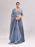 Zardosi Pearl Work Layered Ghagra