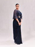 Cutdana Cape Stitched Saree