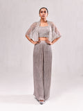 Sequins Pearl Cape Crush Pant Indo