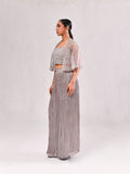 Sequins Pearl Cape Crush Pant Indo