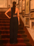 Sheer Halter Stitched Saree