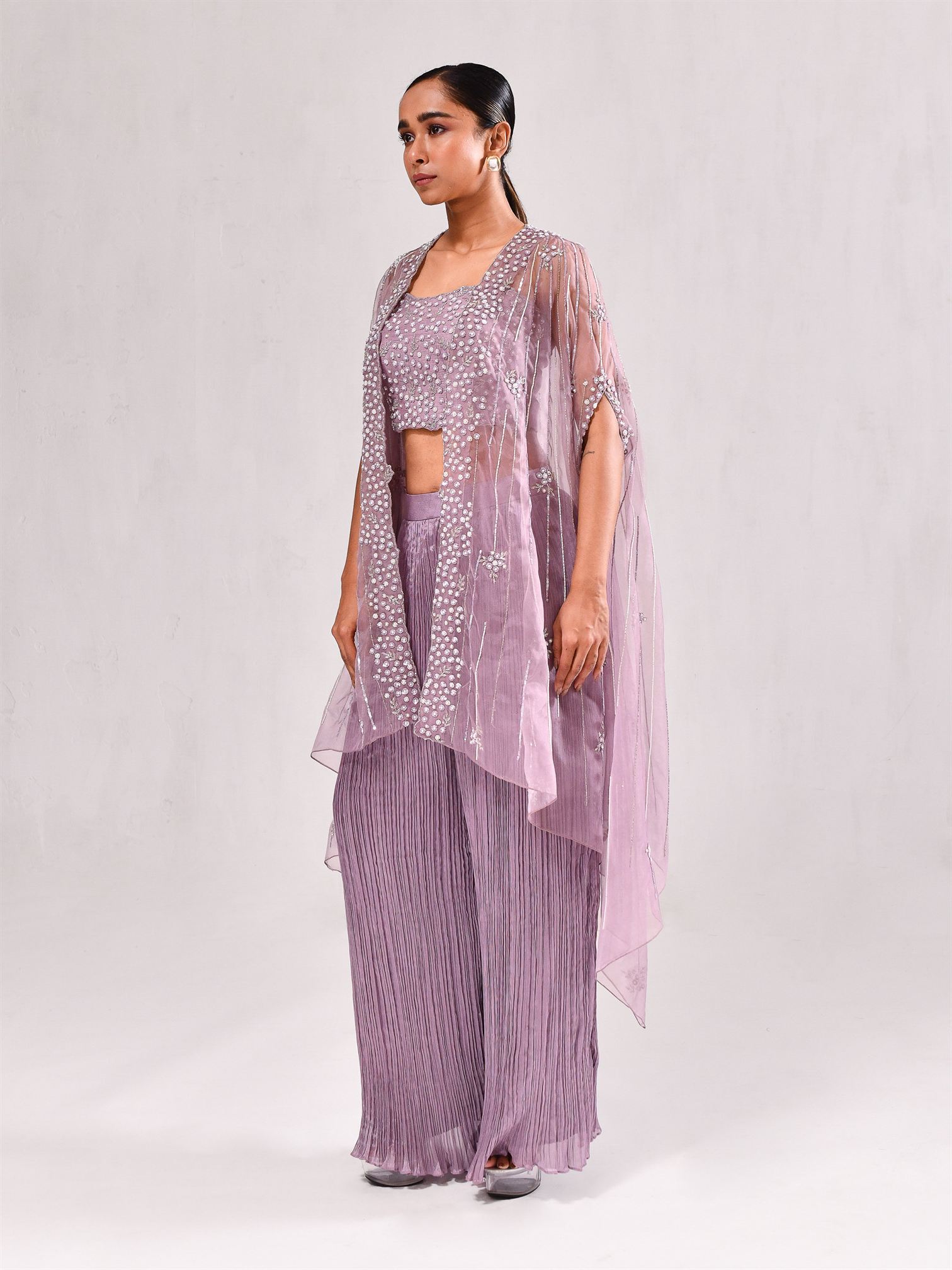 Pearl Sequins Floral Jacket Indo